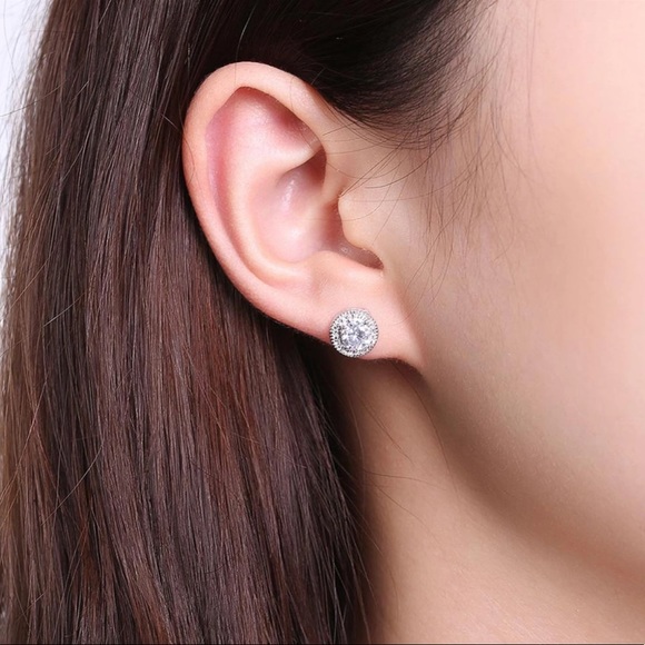 Gold Plated Stud Earrings - Picture 5 of 5